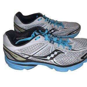 Saucony Progrid Mirage Gray Blue Running Sneakers Womens 9.5